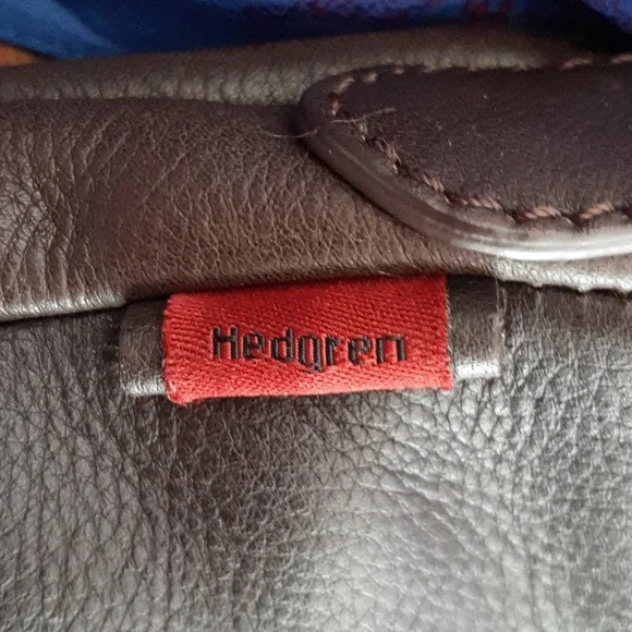 HEDGREN Brown Leather Crossbody Bag - Adjustable Strap - Great Condition - Picture 9 of 15